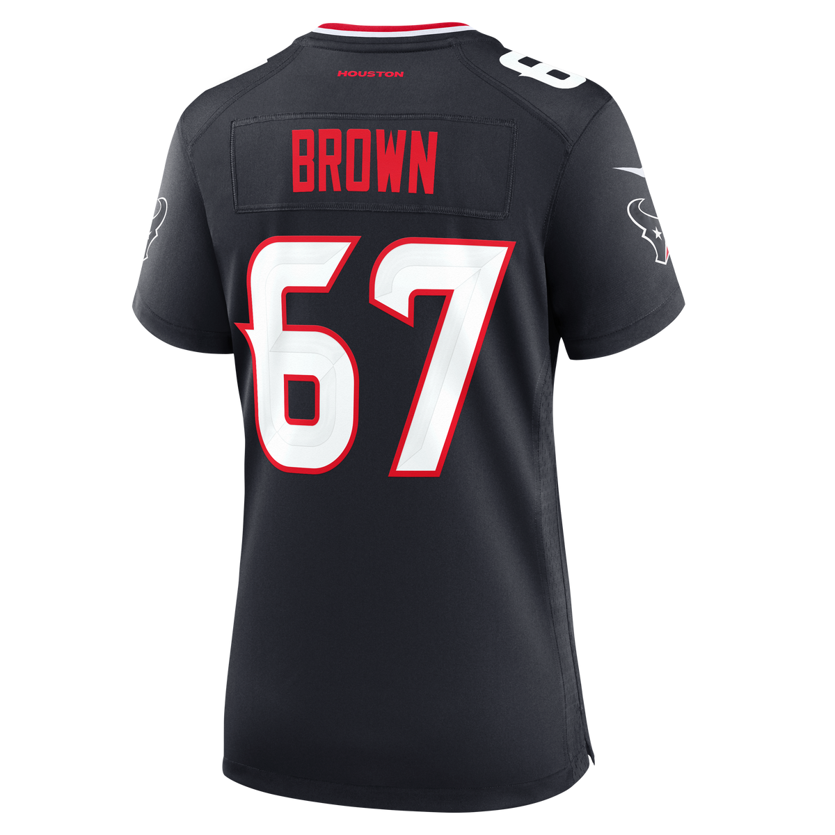 Women's Houston Texans Evan Brown Nike Navy Team Game Jersey