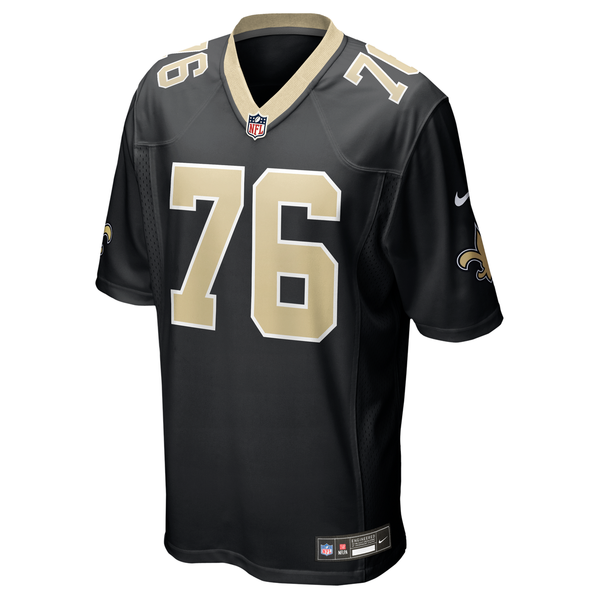 Men's New Orleans Saints David Edwards Nike Black Team Game Jersey
