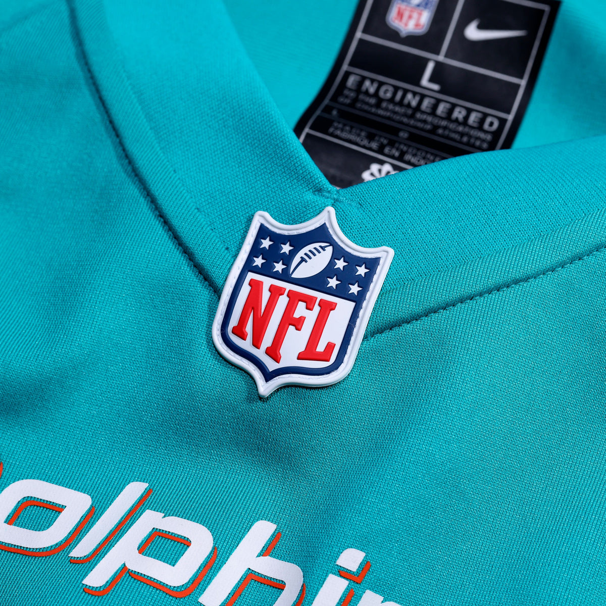 Men's Miami Dolphins Chris Johnson Nike Aqua 2026 Nfl Draft First Round Pick No 27 Team Game Jersey