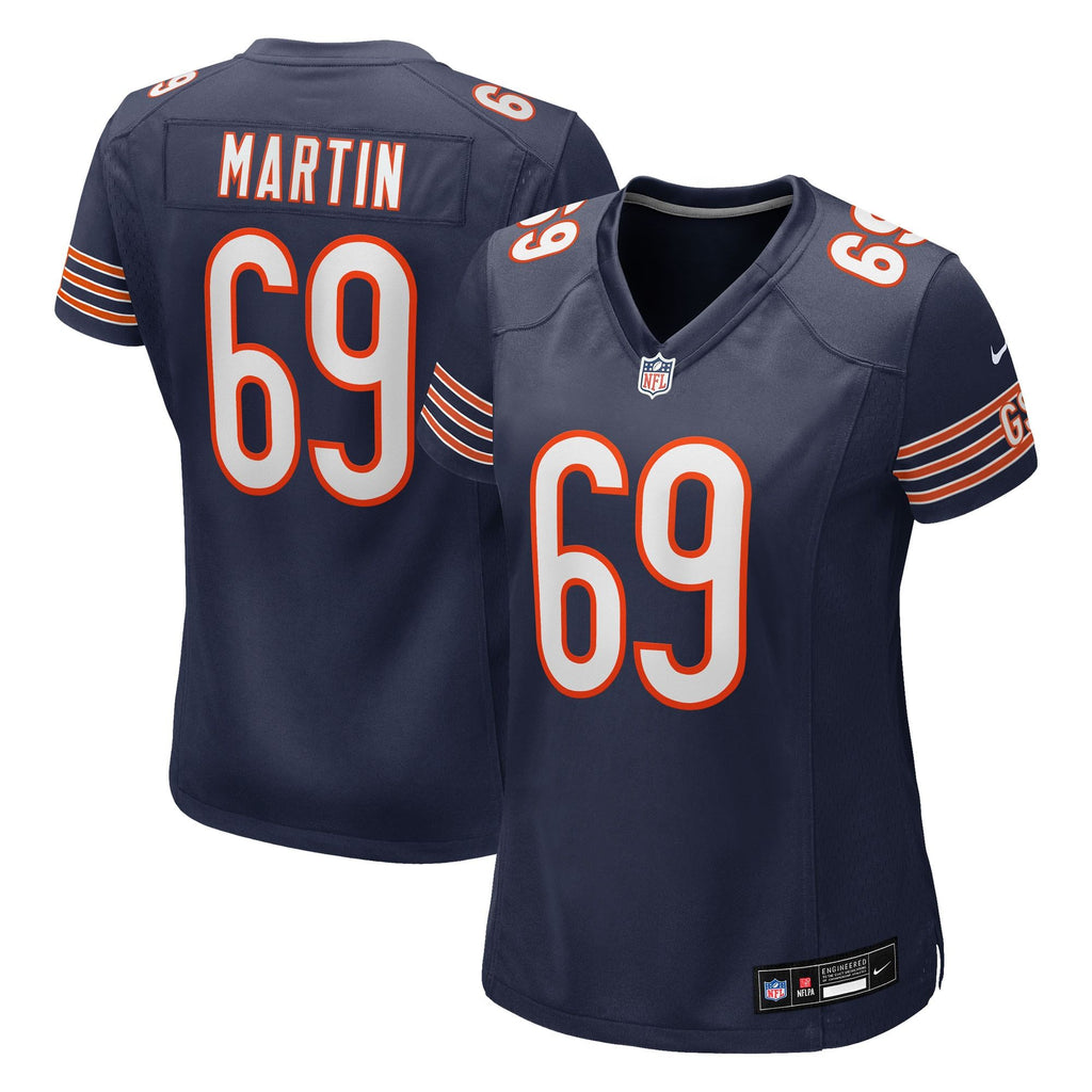 Women's Chicago Bears Jeremiah Martin Nike Navy Team Game Jersey