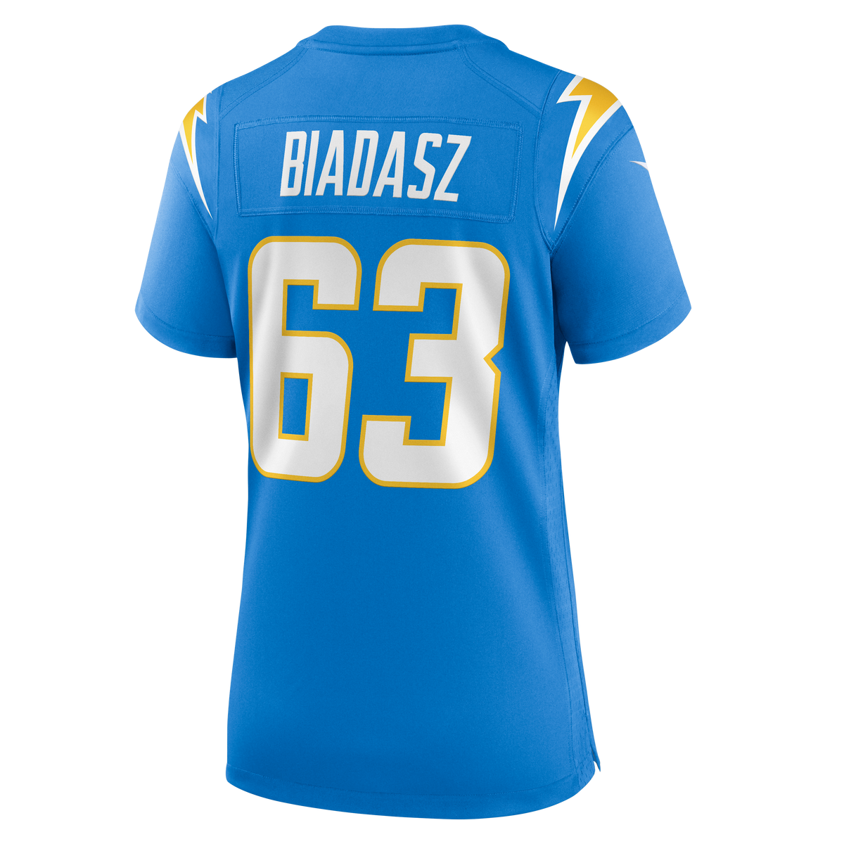 Women's Los Angeles Chargers Tyler Biadasz Nike Powder Blue Team Game Jersey