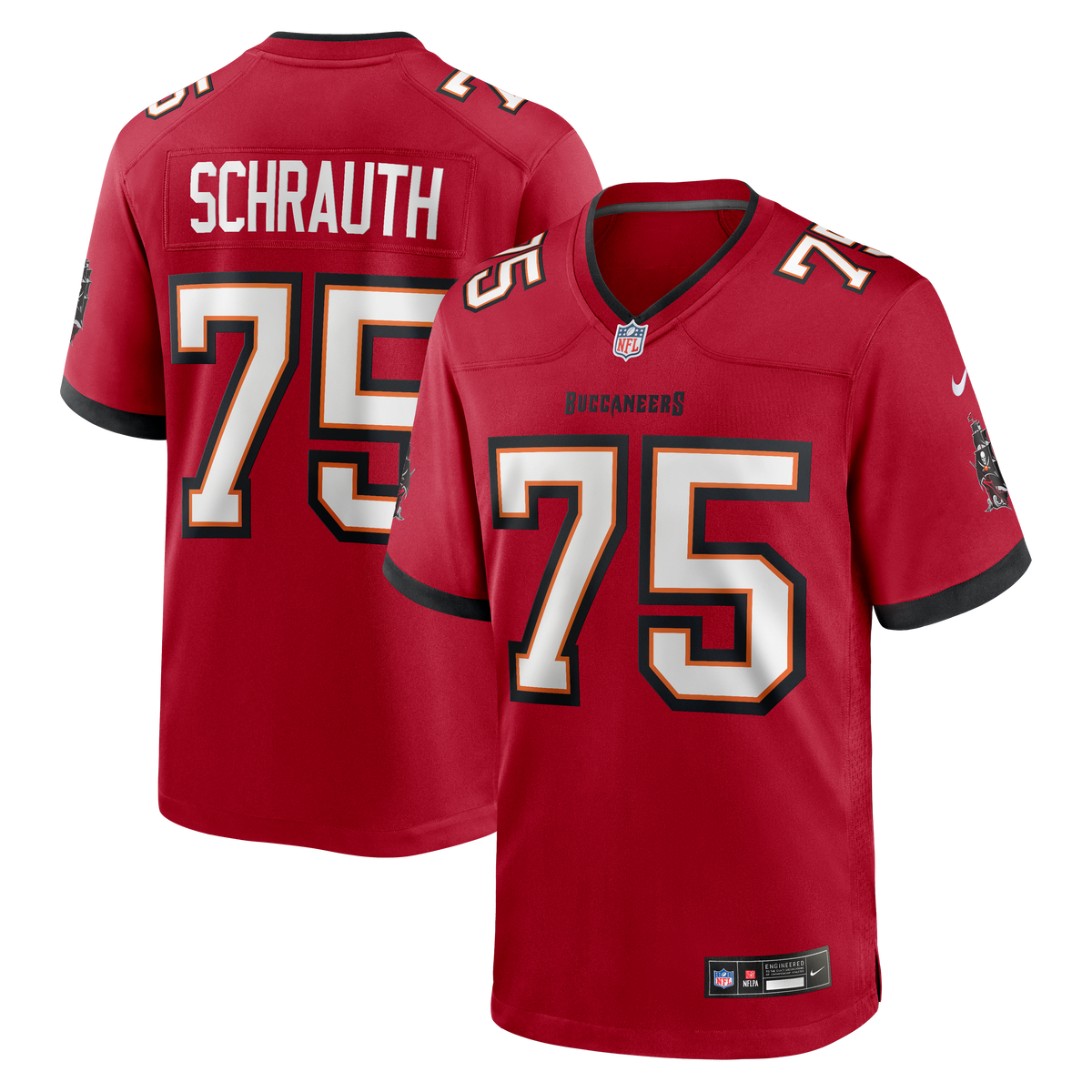 Men's Tampa Bay Buccaneers Billy Schrauth Nike Red Team Game Jersey