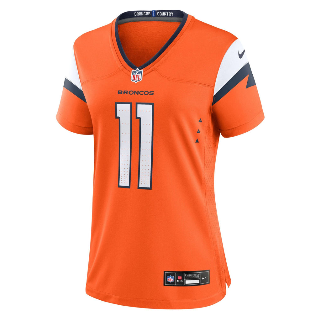 Women's Denver Broncos Troy Franklin Nike Orange Team Game Jersey