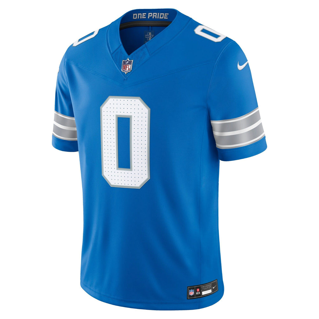 Men's Detroit Lions Jahmyr Gibbs Nike Blue Team Vapor Fuse Stitched Limited Jersey