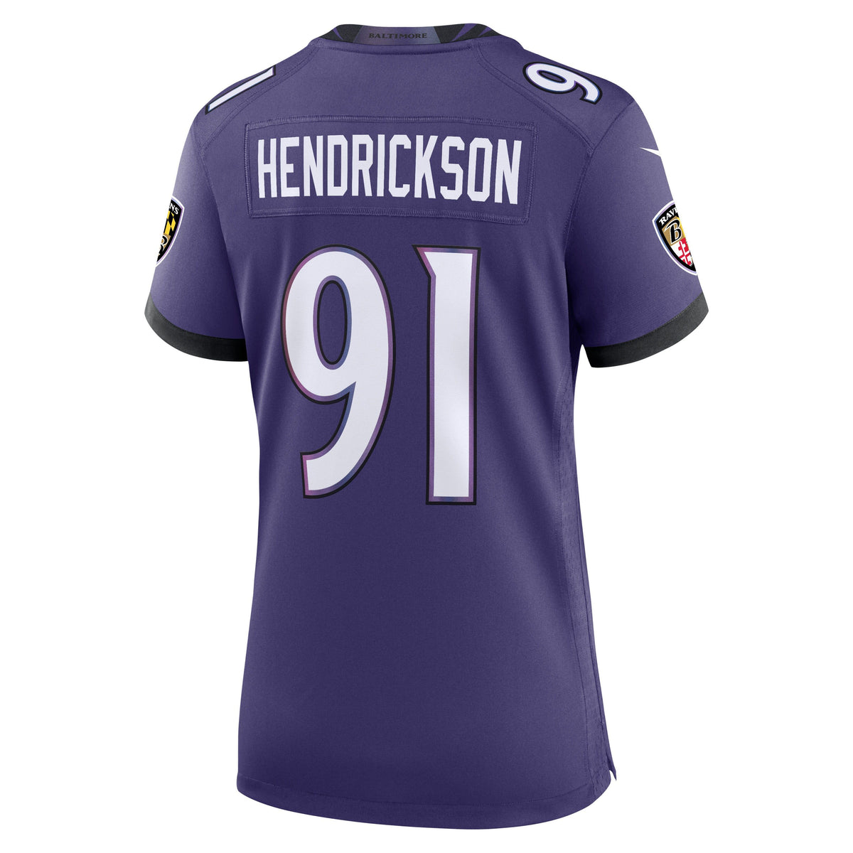 Women's Baltimore Ravens Trey Hendrickson Nike Purple Team Game Jersey