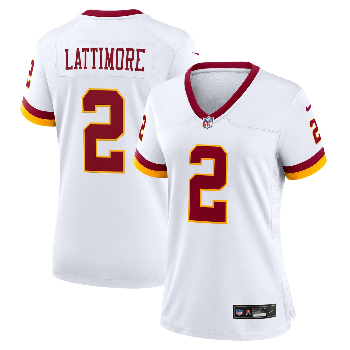 Women's Washington Commanders Marshon Lattimore Nike White Game Super Bowl Era Jersey