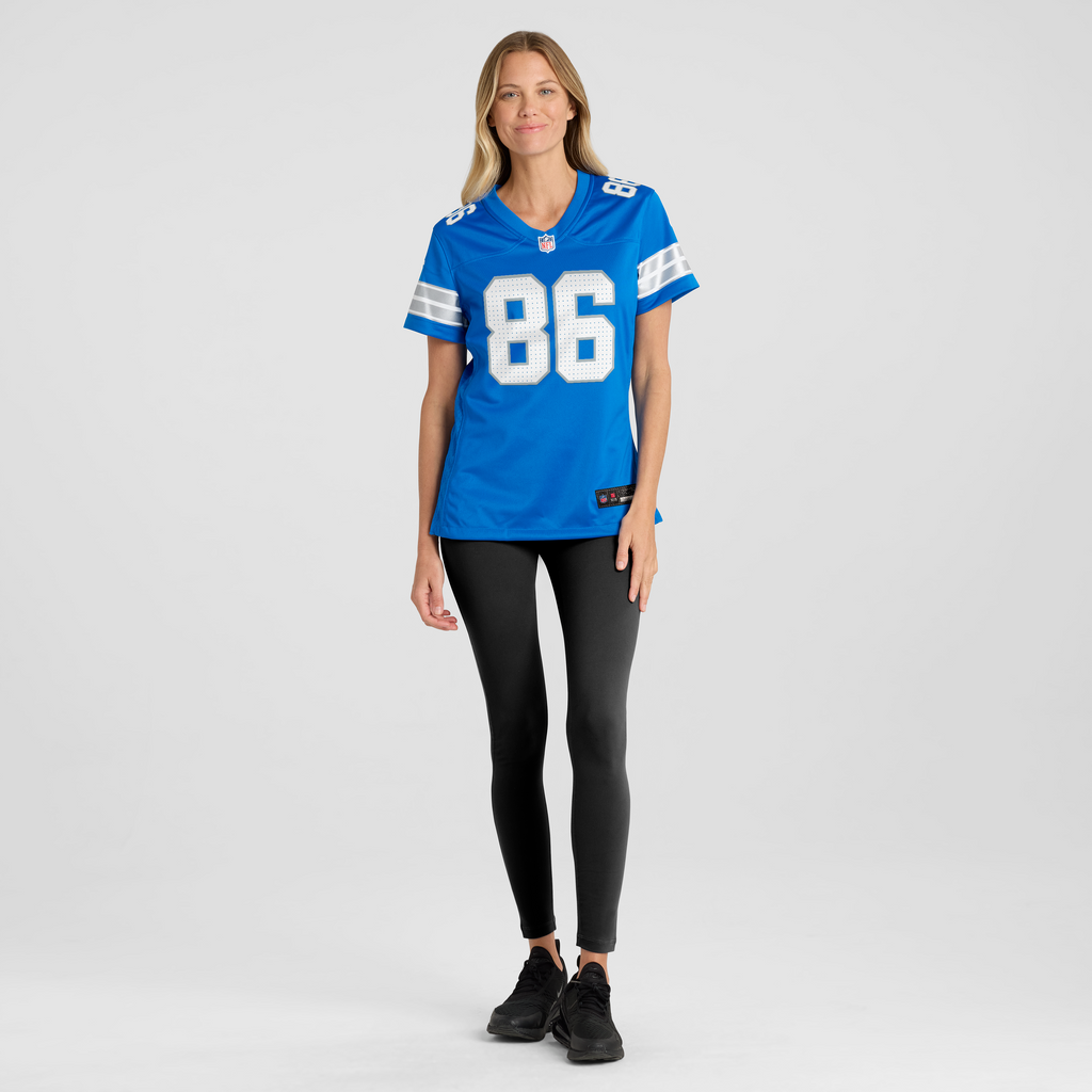 Women's Detroit Lions Anthony Firkser Nike Blue Team Game Jersey