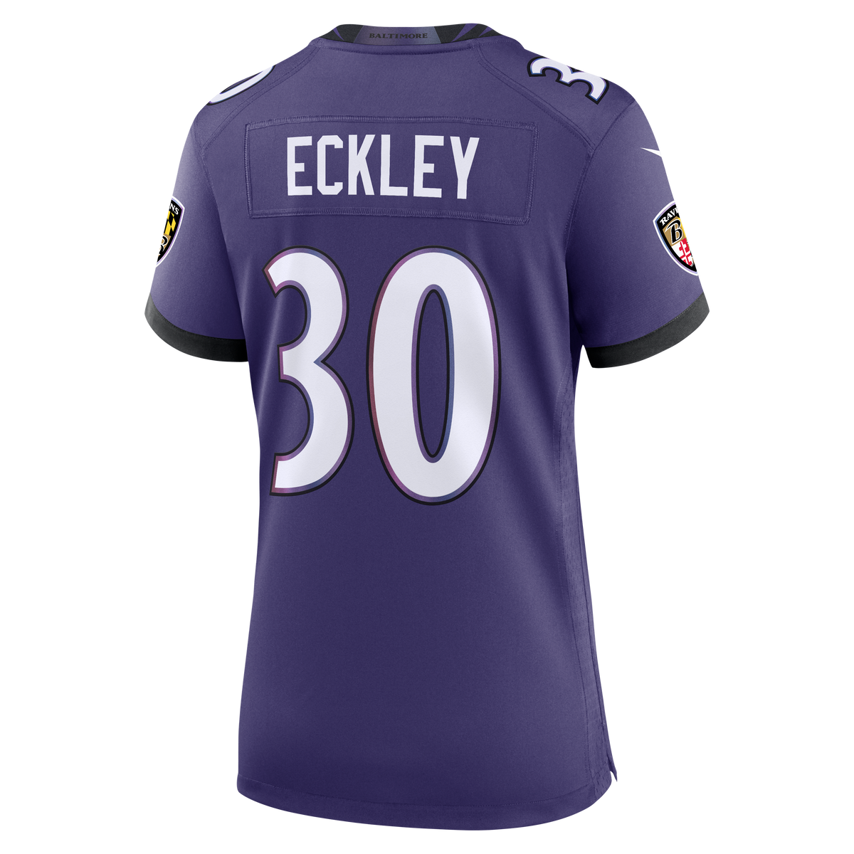 Women's Baltimore Ravens Ryan Eckley Nike Purple Team Game Jersey
