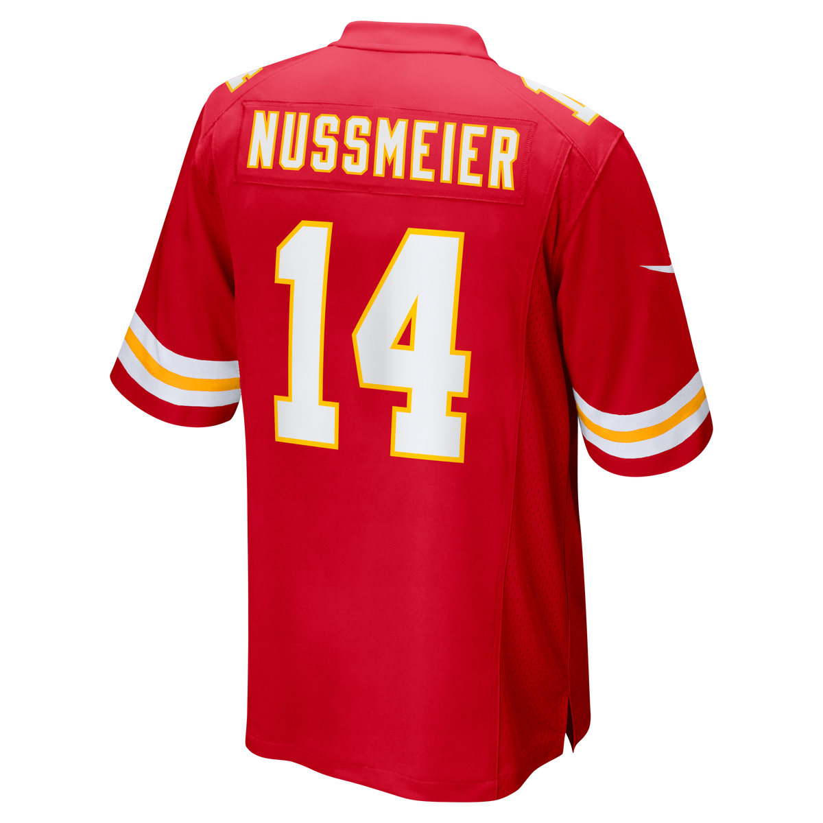 Men's Kansas City Chiefs Garrett Nussmeier Nike Red Game Jersey