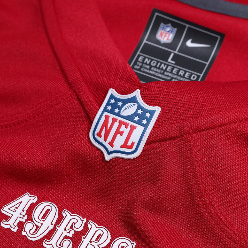 Men's San Francisco 49Ers Mike Evans Nike Scarlet 80Th Anniversary Game Jersey