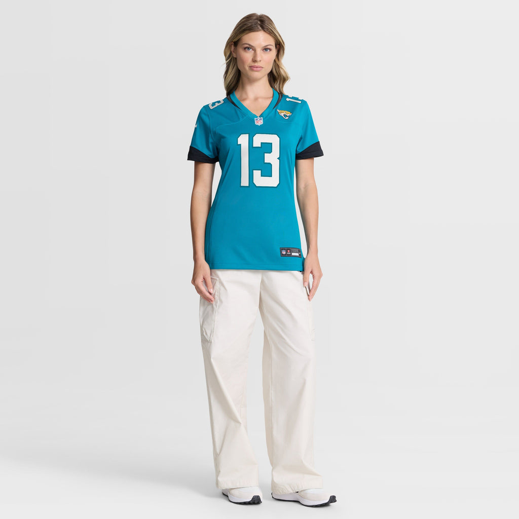 Women's Jacksonville Jaguars Tim Jones Nike Teal Team Game Jersey
