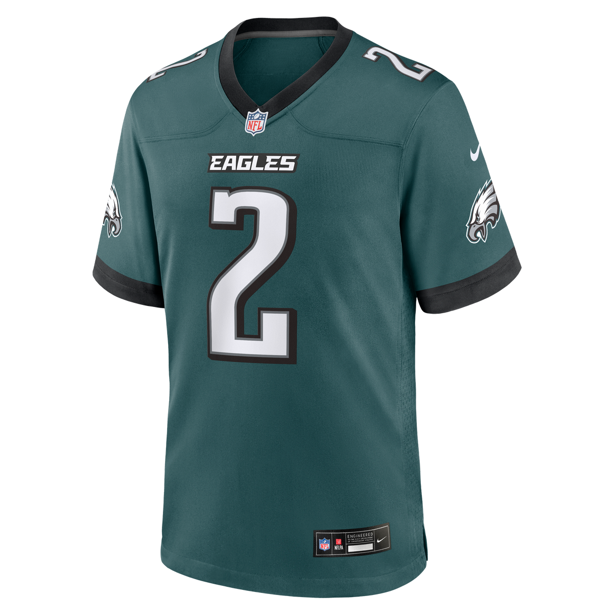 Men's Philadelphia Eagles Tariq Woolen Nike Midnight Green Team Game Jersey