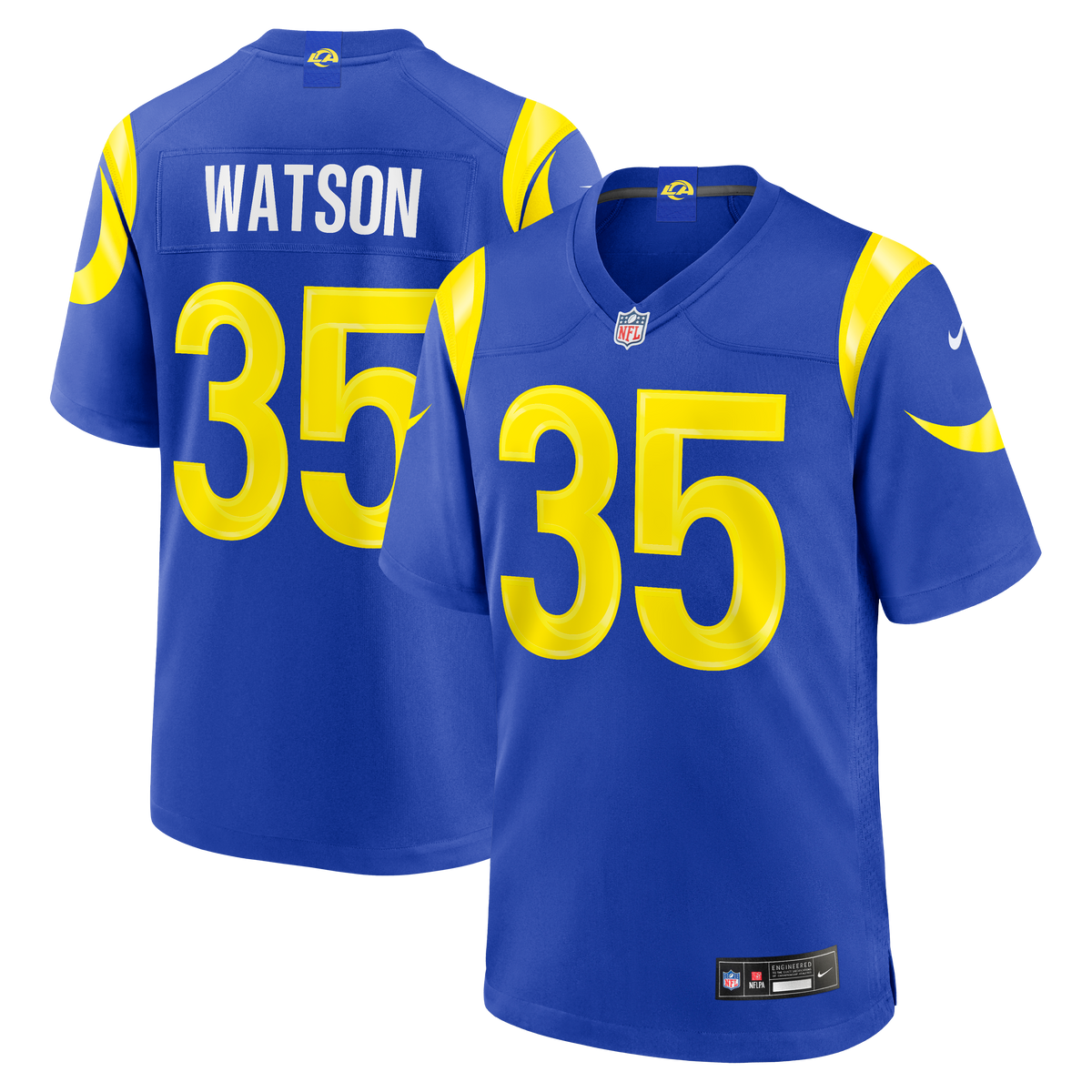 Men's Los Angeles Rams Jaylen Watson Nike Royal Team Game Jersey