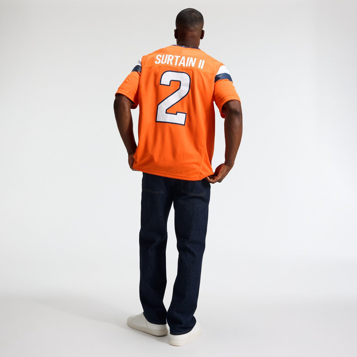 Men's Denver Broncos Patrick Surtain Ii Nike Orange Team Vapor Fuse Stitched Limited Jersey