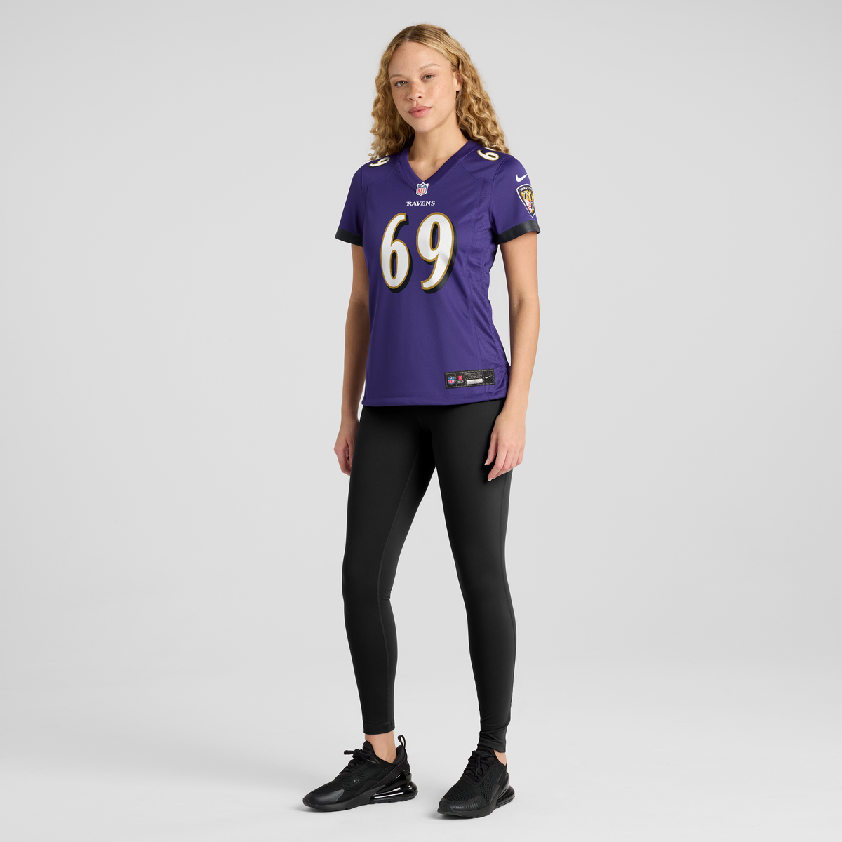 Women's Baltimore Ravens Josh Tupou Nike Purple Team Game Jersey