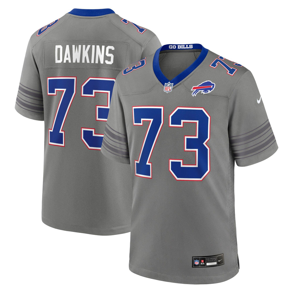 Men's Buffalo Bills Dion Dawkins Nike Gray Nickel City Game Jersey