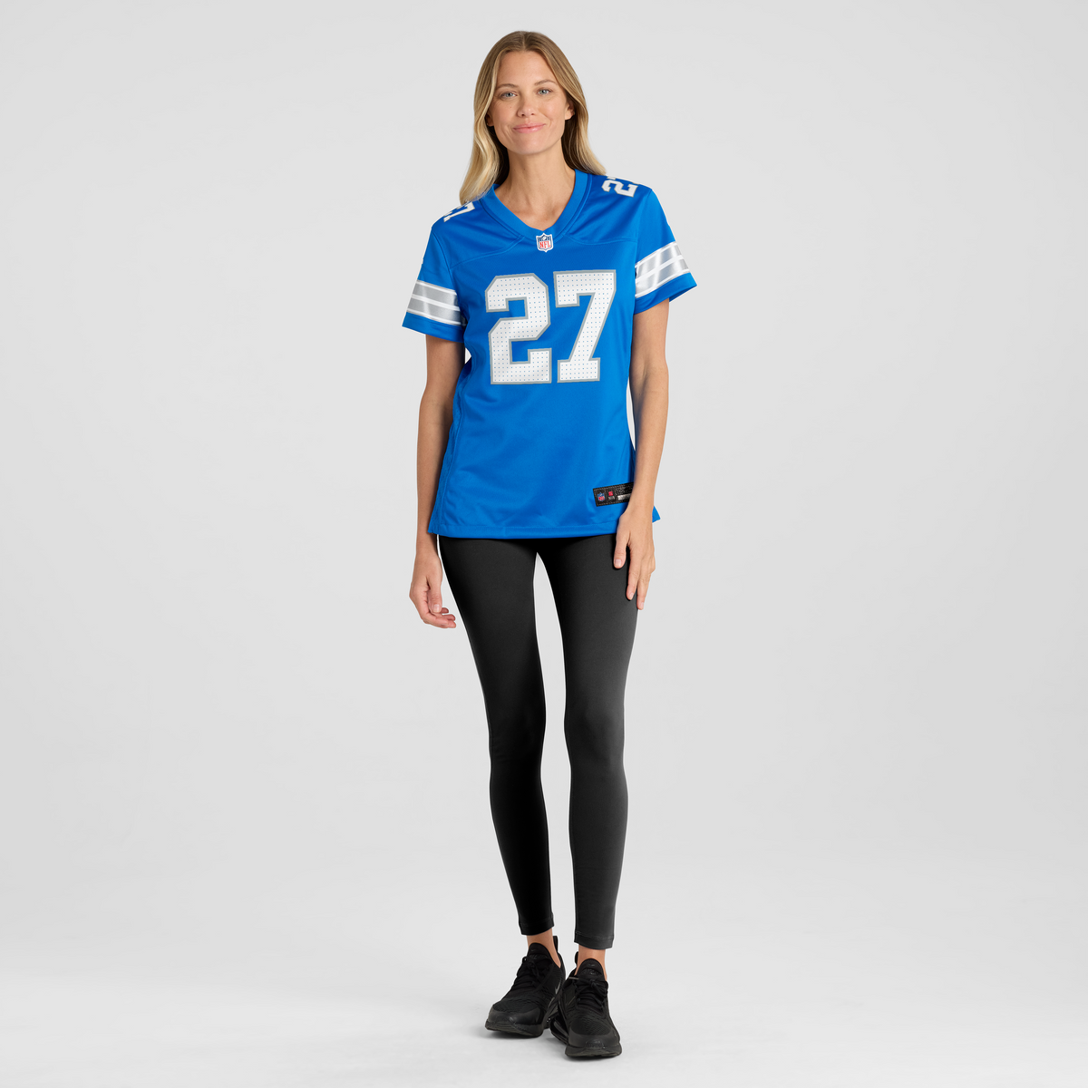 Women's Detroit Lions Christian Izien Nike Blue Team Game Jersey