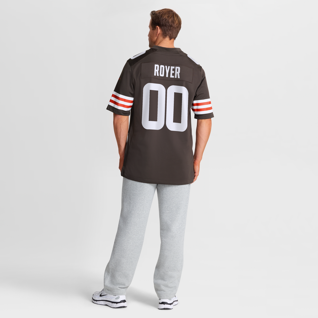 Men's Cleveland Browns Joe Royer Nike Brown Game Jersey