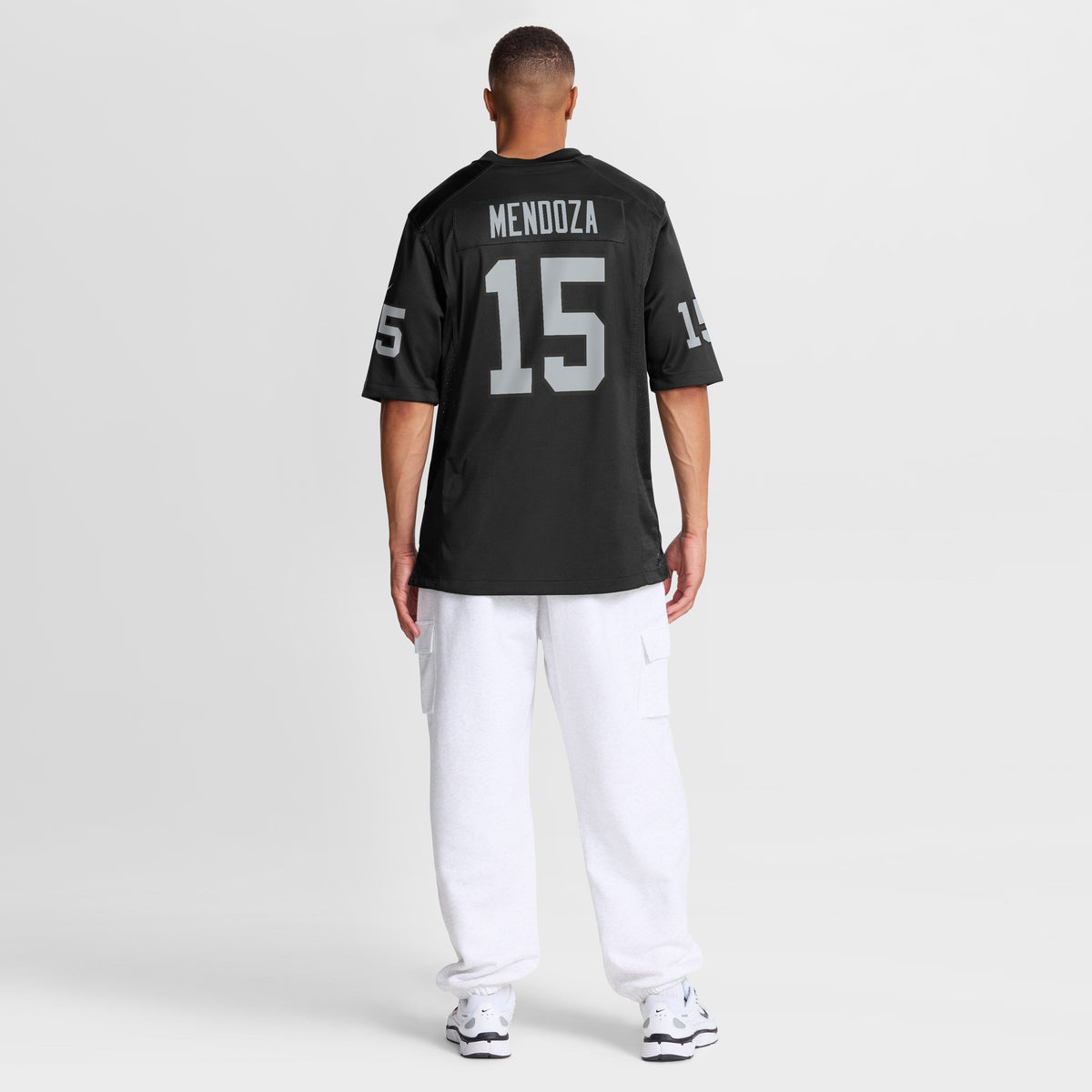 Men's Las Vegas Raiders Fernando Mendoza Nike Black 2026 Nfl Draft First Round Pick No 1 Team Game Jersey