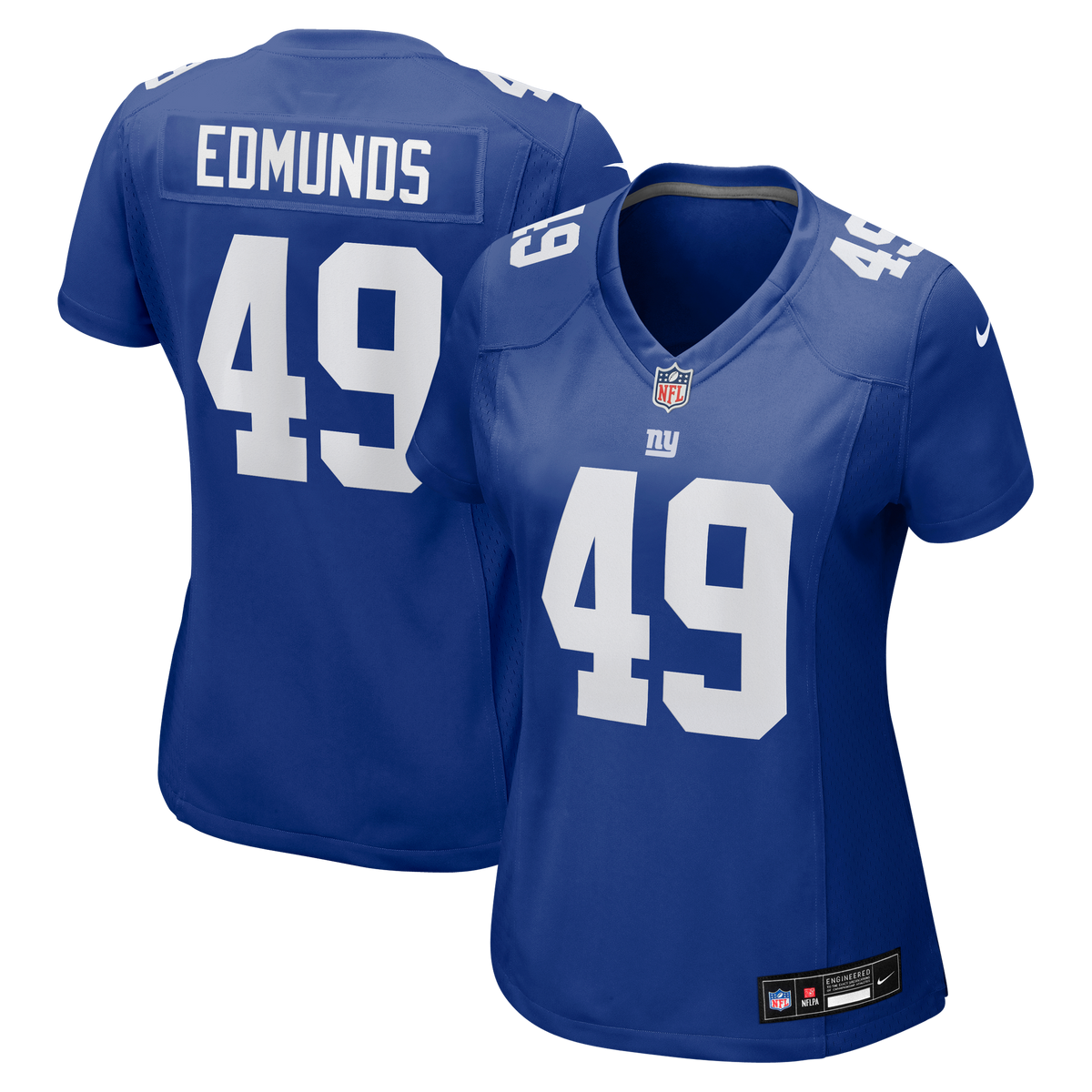 Women's New York Giants Tremaine Edmunds Nike Royal Team Game Jersey