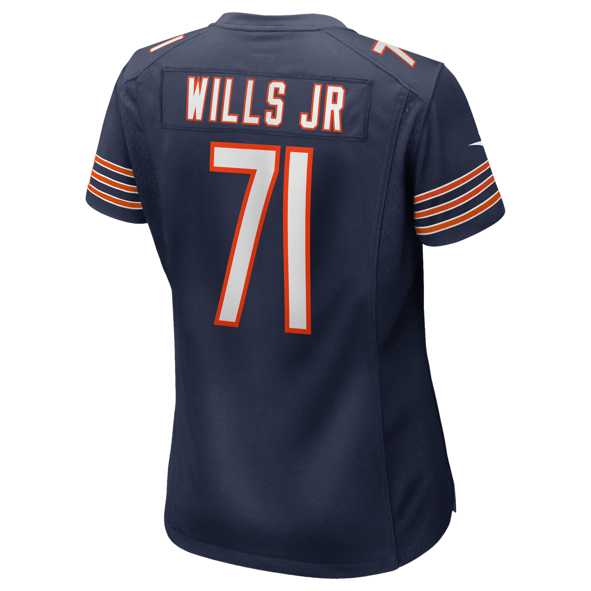 Women's Chicago Bears Jedrick Wills Jr Nike Navy Team Game Jersey