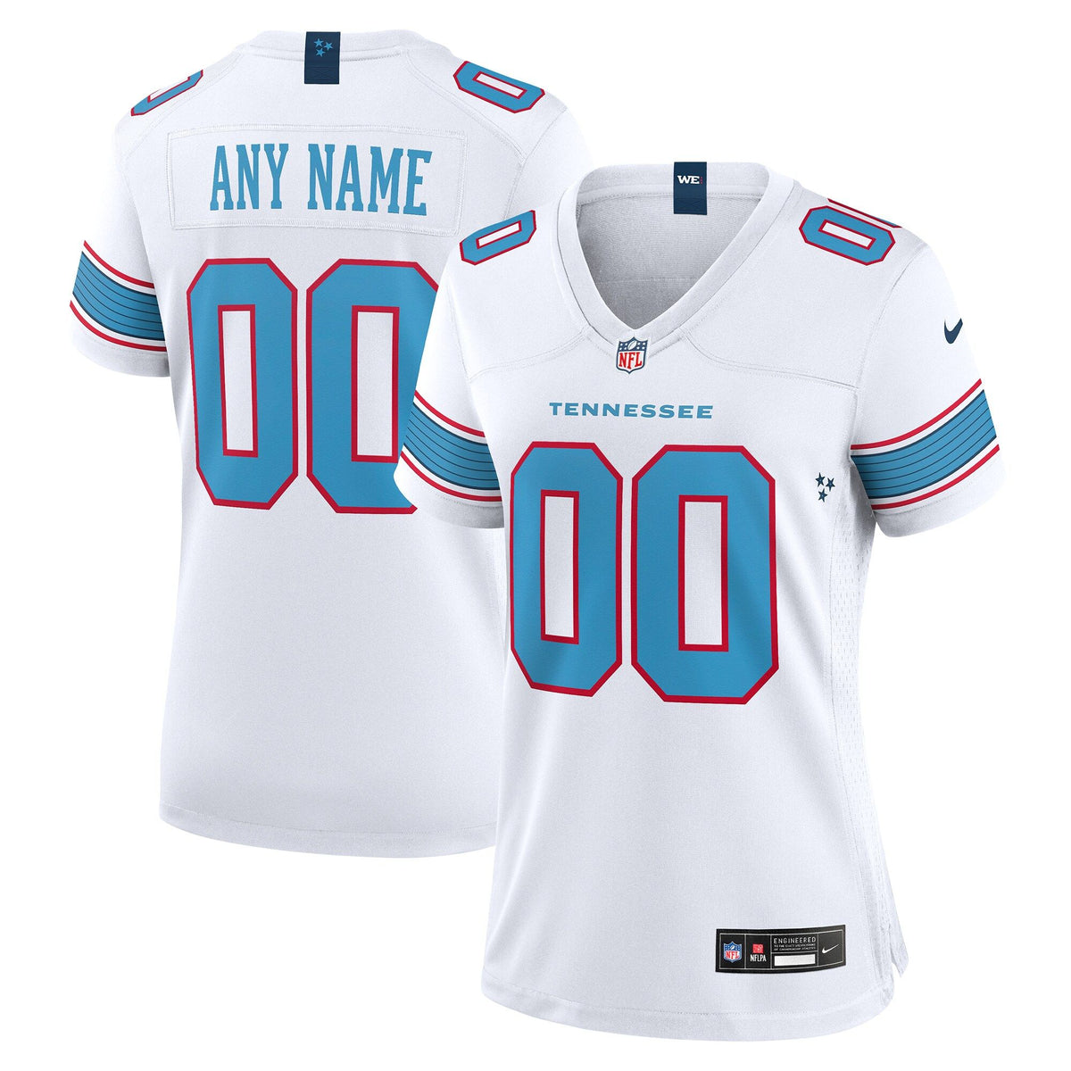 Women's Tennessee Titans Nike White Game Custom Jersey