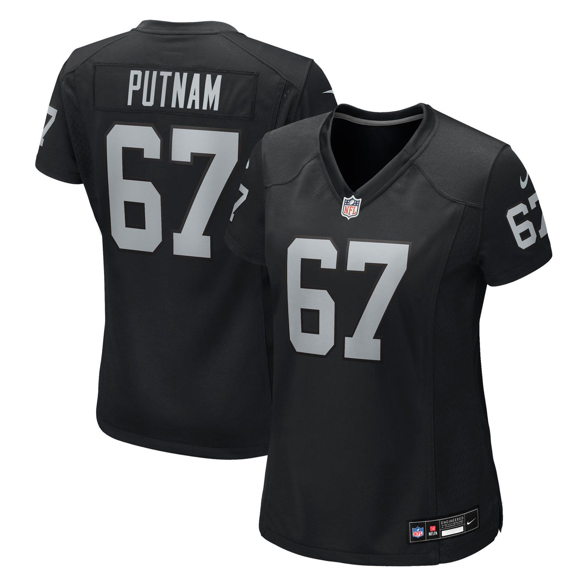 Women's Las Vegas Raiders Will Putnam Nike Black Team Game Jersey