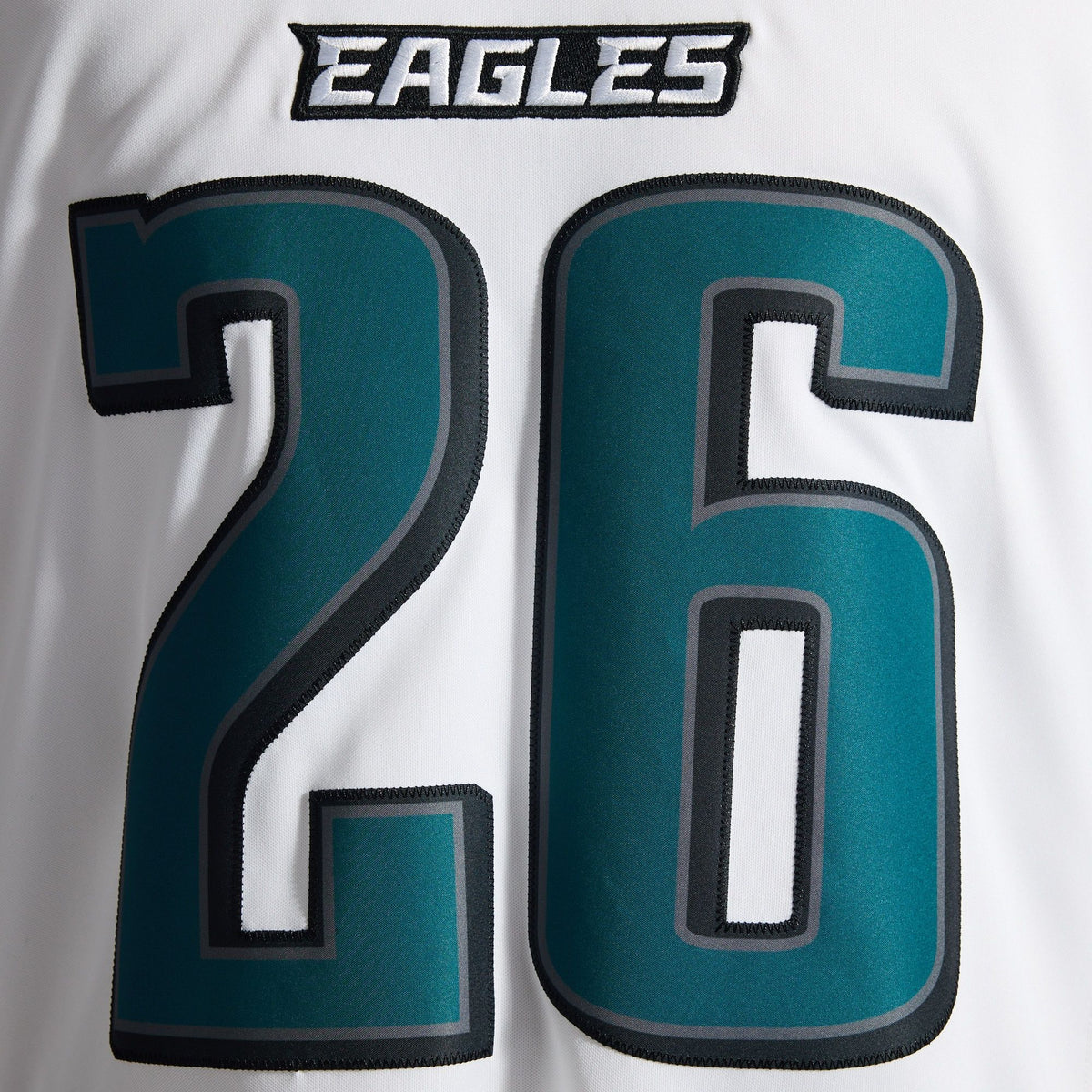 Men's Philadelphia Eagles Saquon Barkley Nike White Vapor Fuse Stitched Limited Jersey