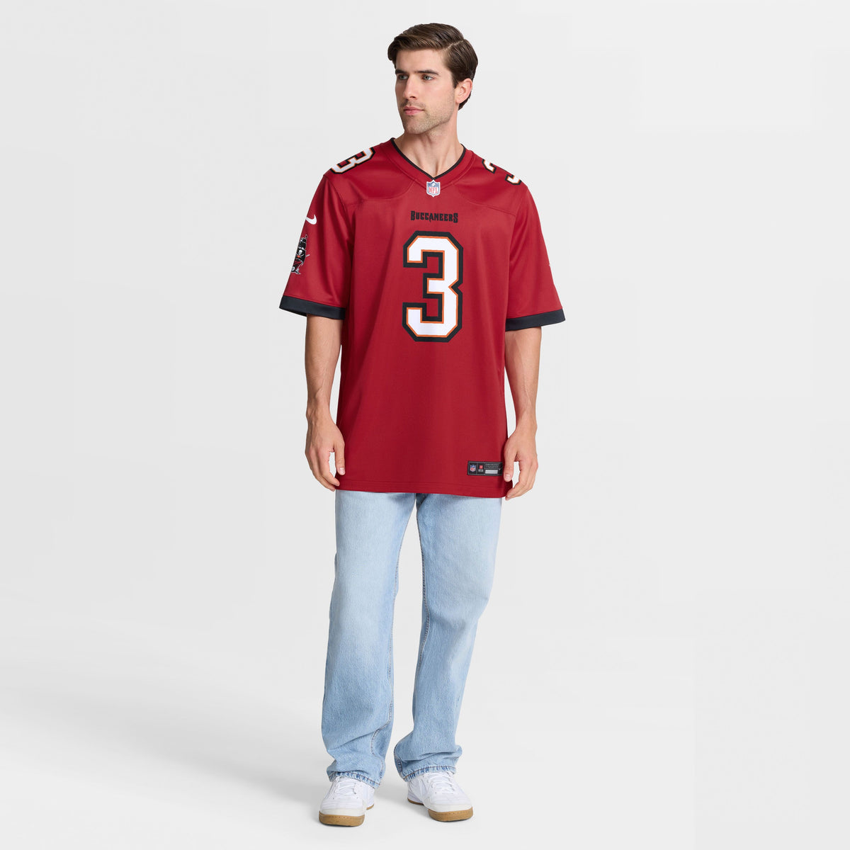 Men's Tampa Bay Buccaneers Rueben Bain Jr Nike Red 2026 Nfl Draft First Round Pick No 15 Team Game Jersey