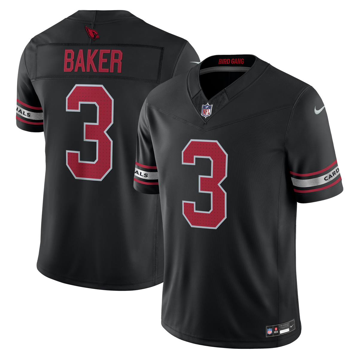Men's Arizona Cardinals Budda Baker Nike Black Alternate Vapor Fuse Stitched Limited Jersey