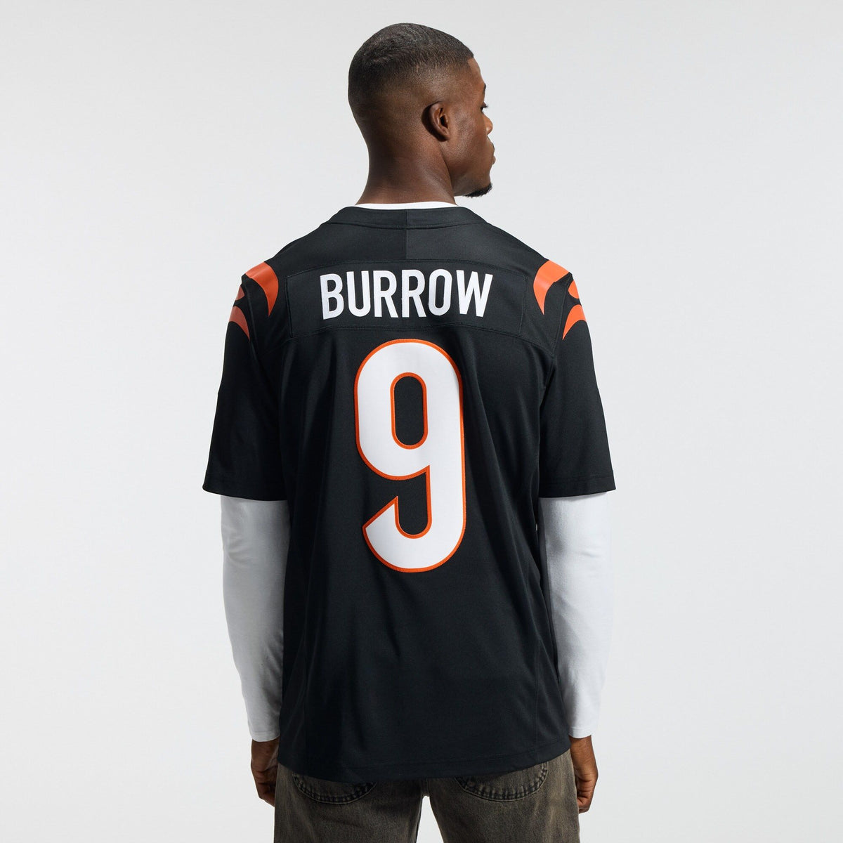 Men's Cincinnati Bengals Joe Burrow Nike Black Team Vapor Fuse Stitched Limited Jersey