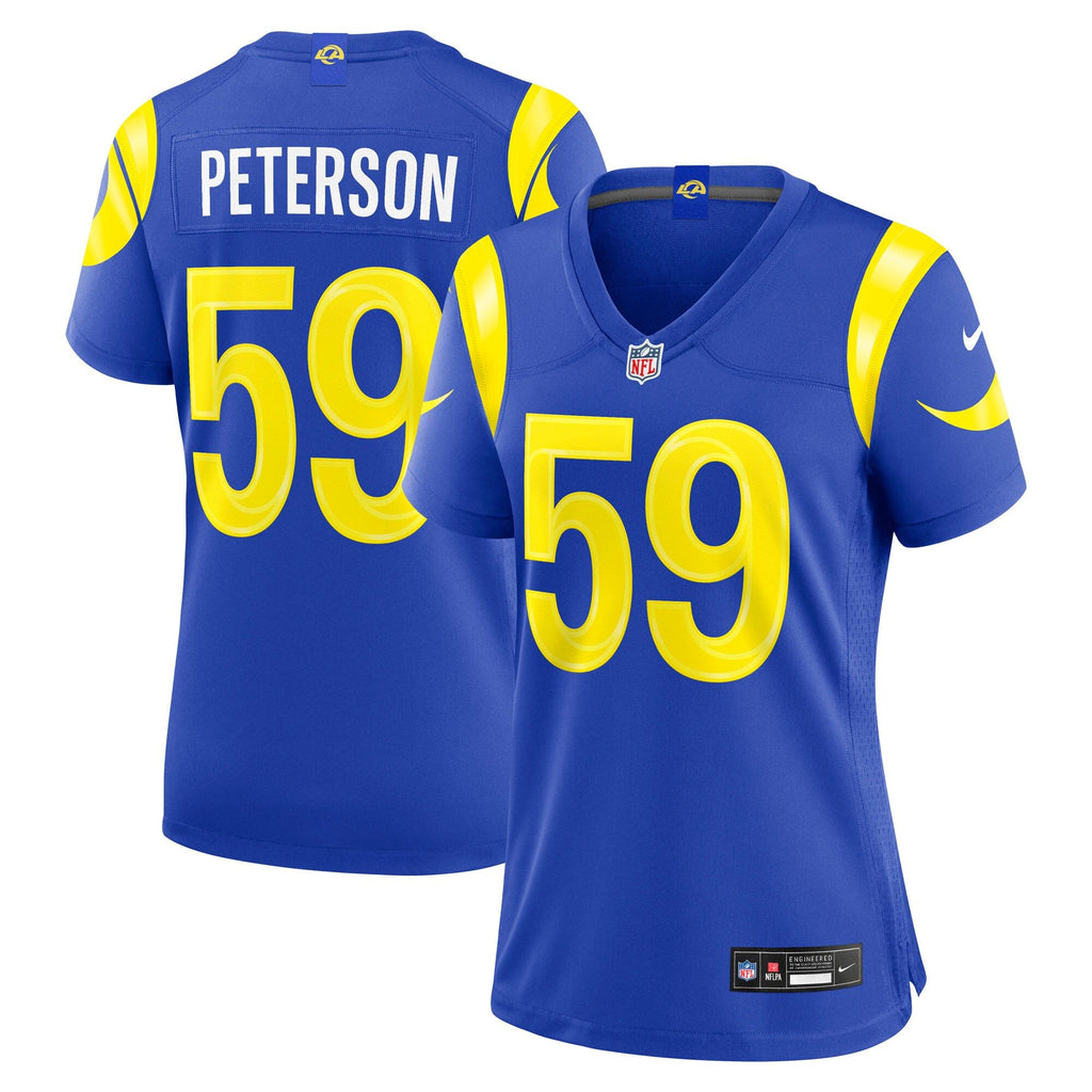 Women's Los Angeles Rams Darryl Peterson Nike Royal Team Game Jersey