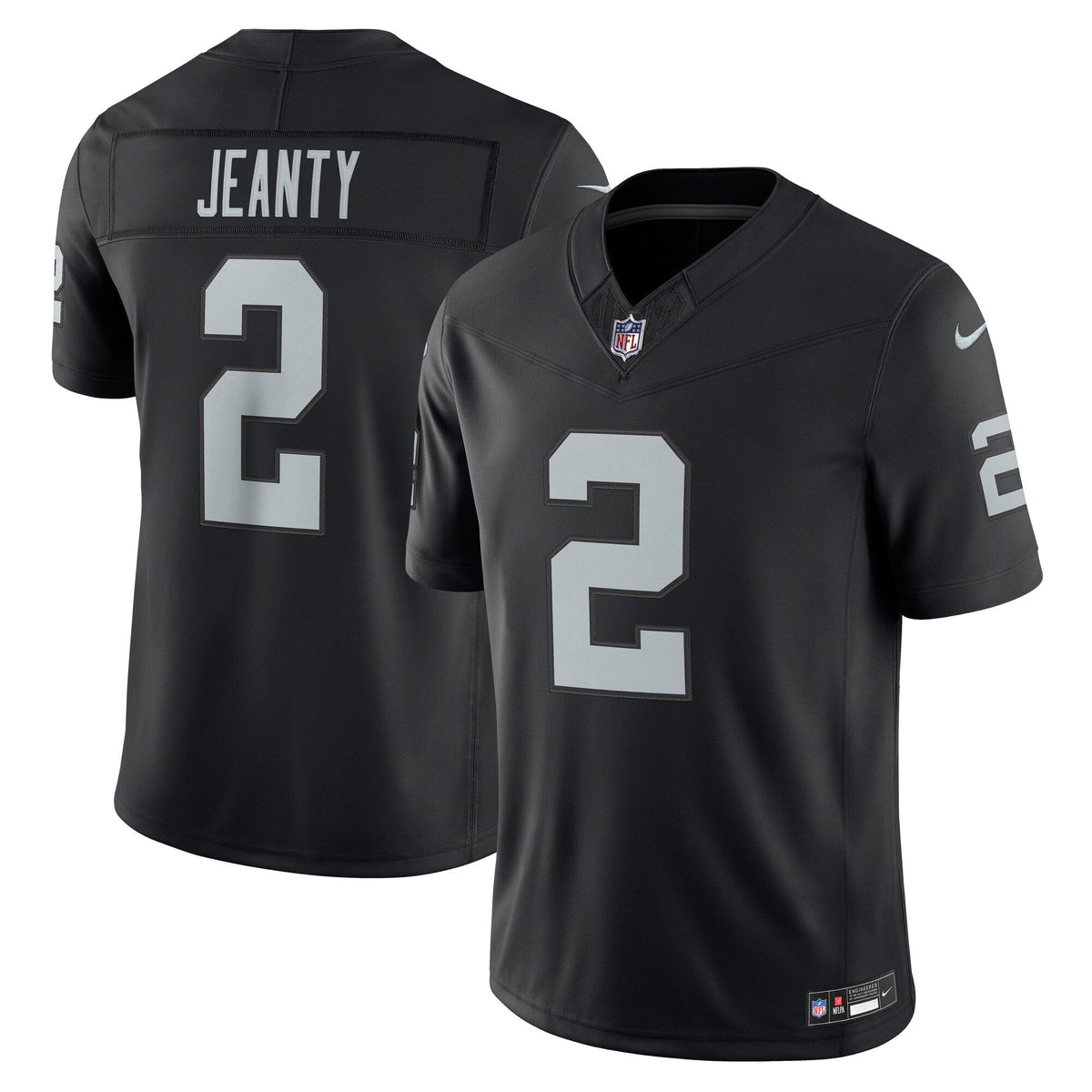 Men's Las Vegas Raiders Ashton Jeanty Nike Black Team Vapor Fuse Stitched Limited Jersey