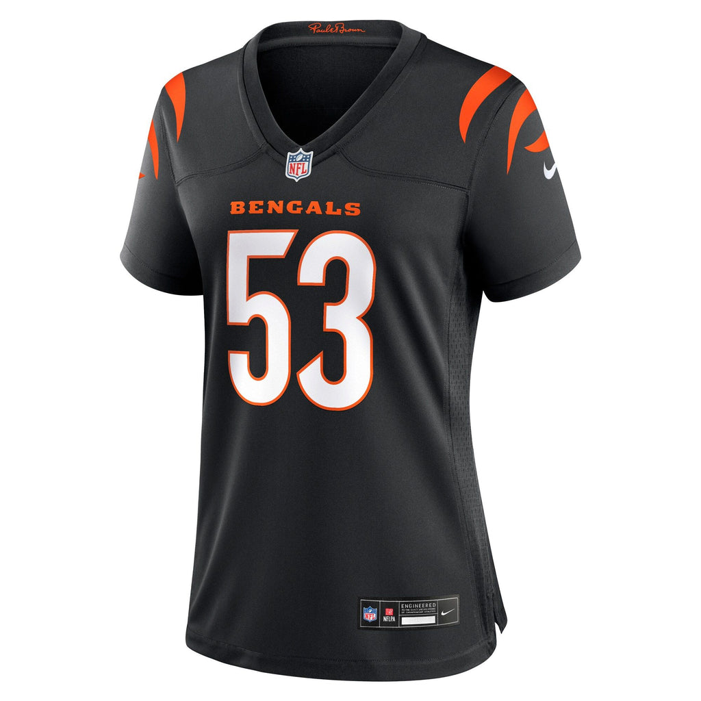 Women's Cincinnati Bengals Boye Mafe Nike Black Team Game Jersey