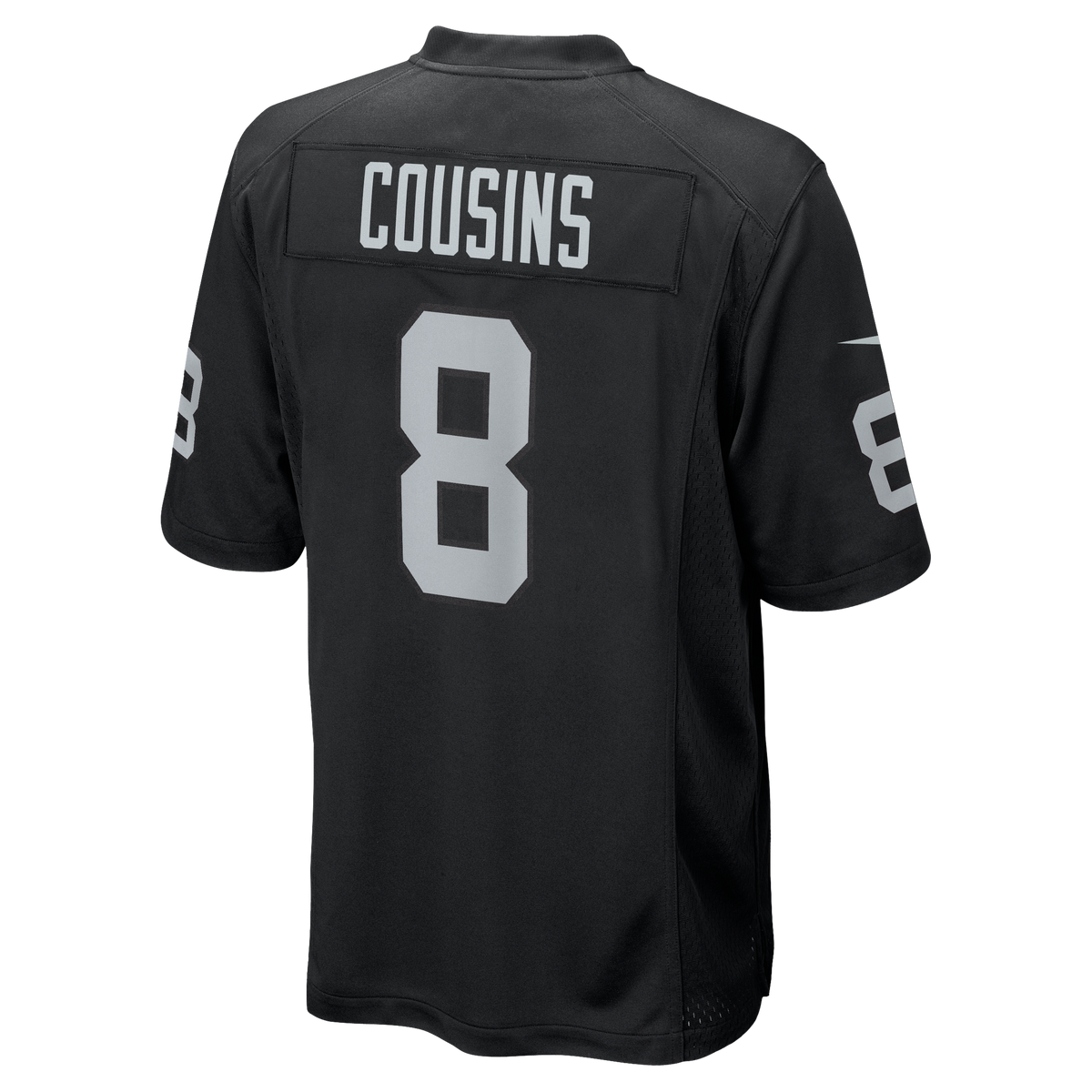Men's Las Vegas Raiders Kirk Cousins Nike Black Team Game Jersey