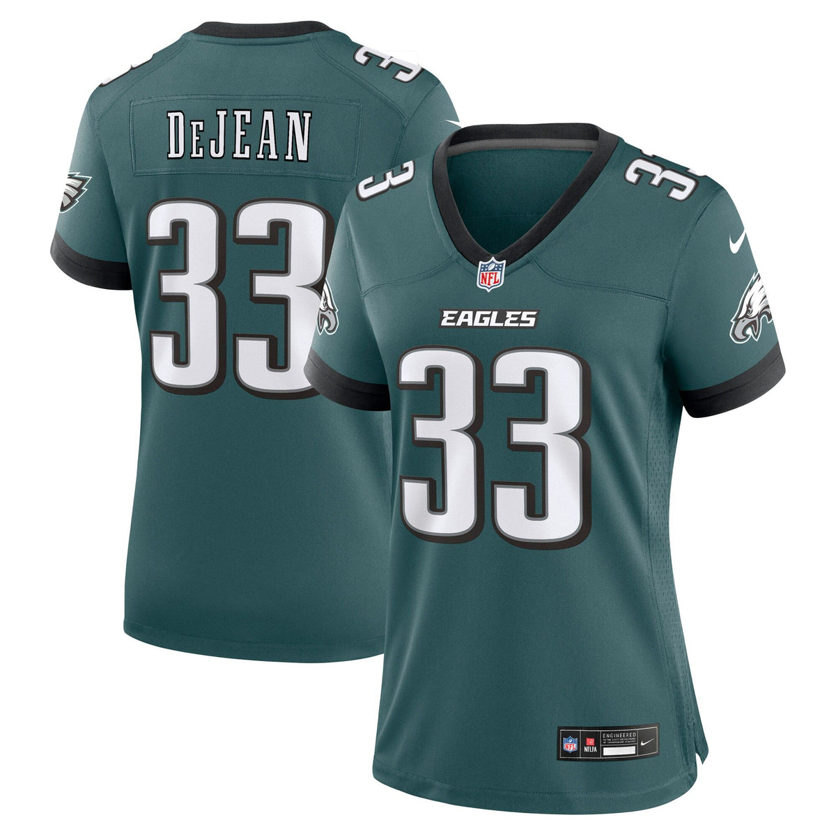 Women's Philadelphia Eagles Cooper Dejean Nike Midnight Green Team Game Jersey
