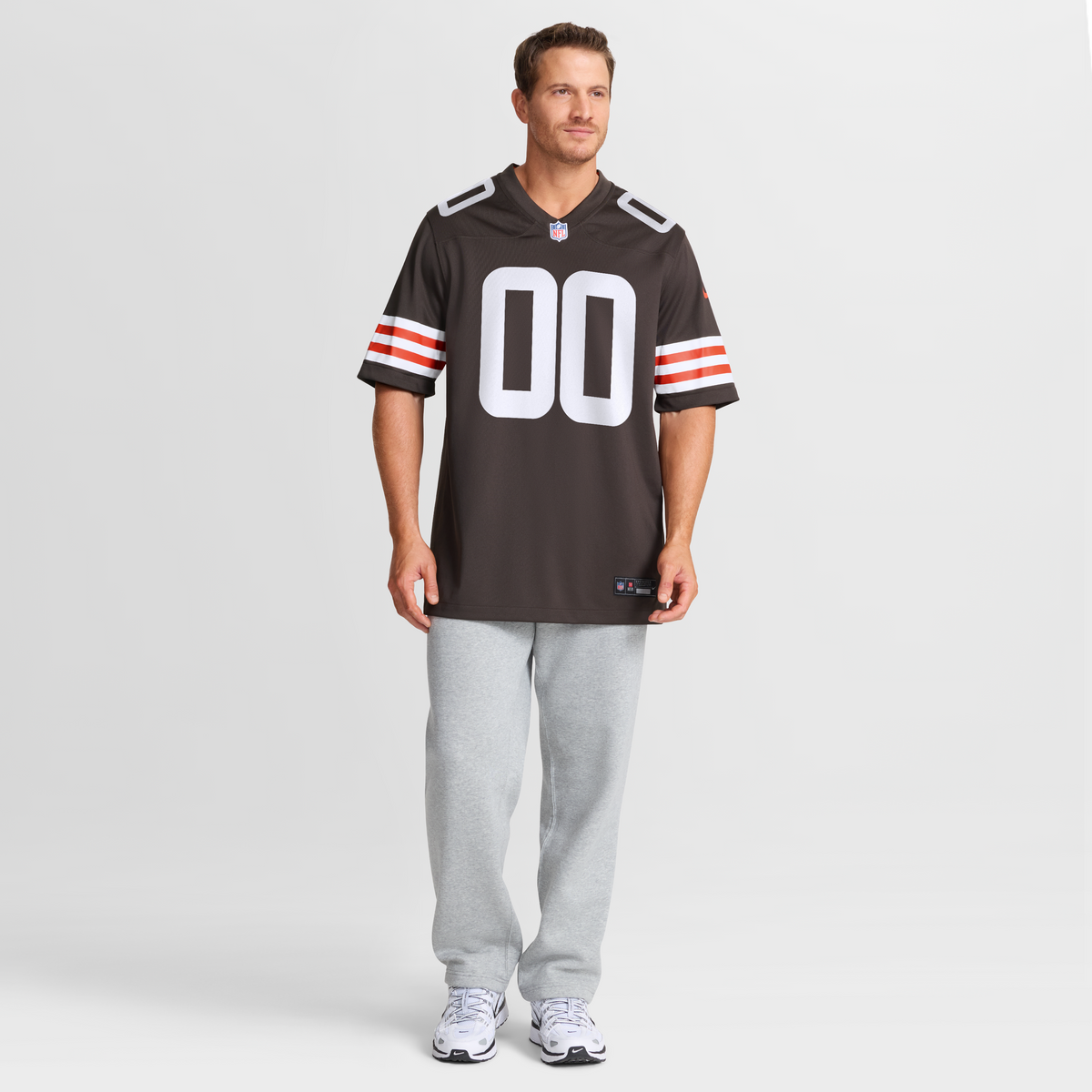 Men's Cleveland Browns Justin Jefferson Nike Brown Game Jersey