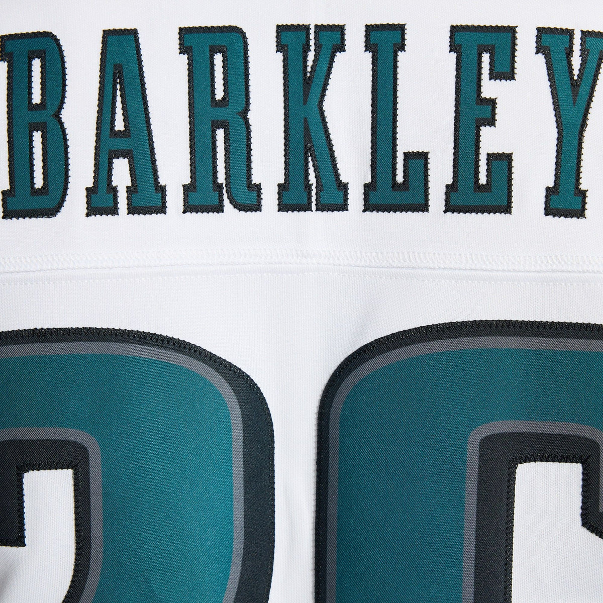 Men's Philadelphia Eagles Saquon Barkley Nike White Vapor Fuse Stitched Limited Jersey