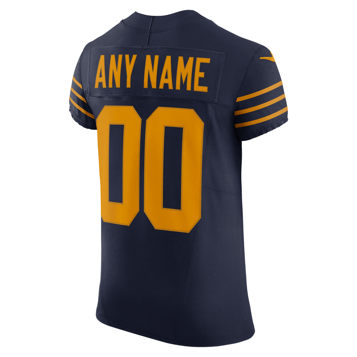 Men's Green Bay Packers Nike Navy Alternate Vapor Fuse Elite Custom Jersey