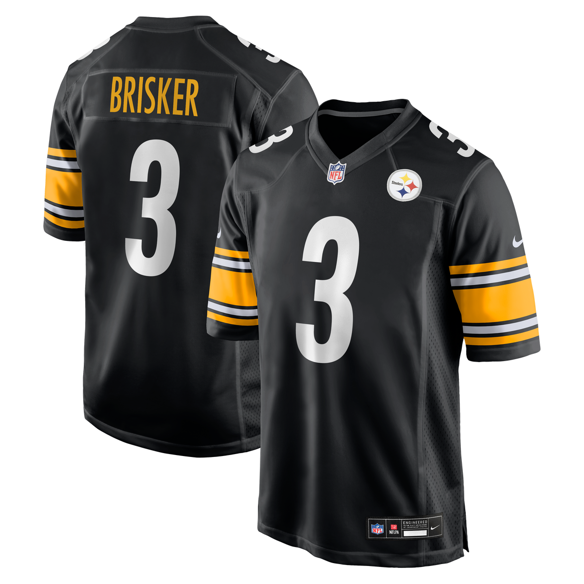 Men's Pittsburgh Steelers Jaquan Brisker Nike Black Team Game Jersey