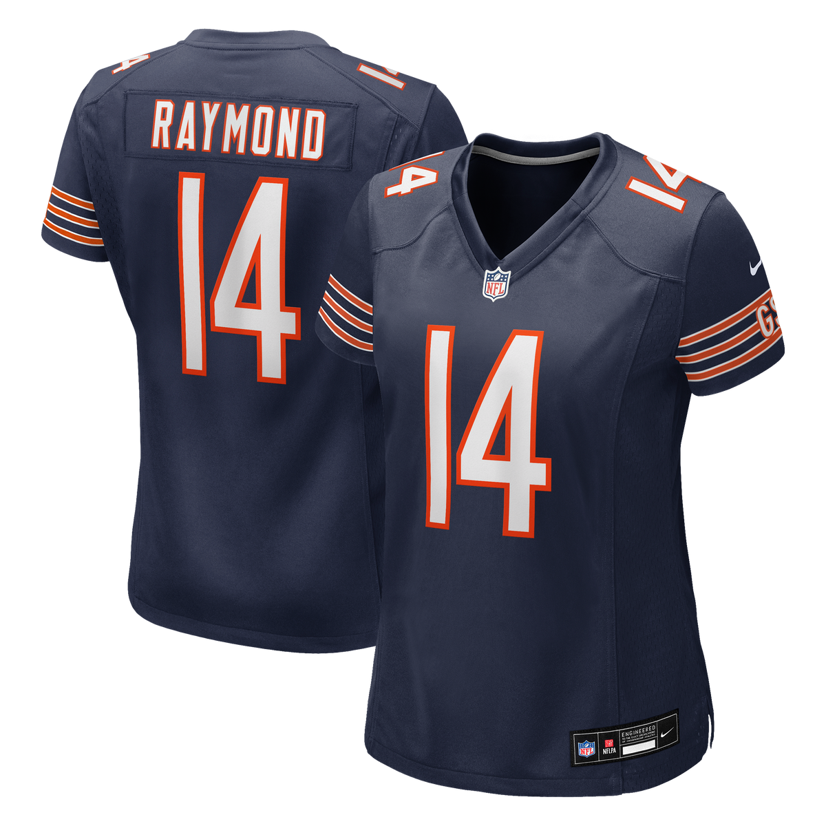 Women's Chicago Bears Kalif Raymond Nike Navy Team Game Jersey