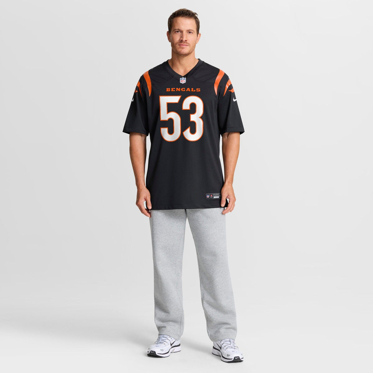 Men's Cincinnati Bengals Boye Mafe Nike Black Team Game Jersey