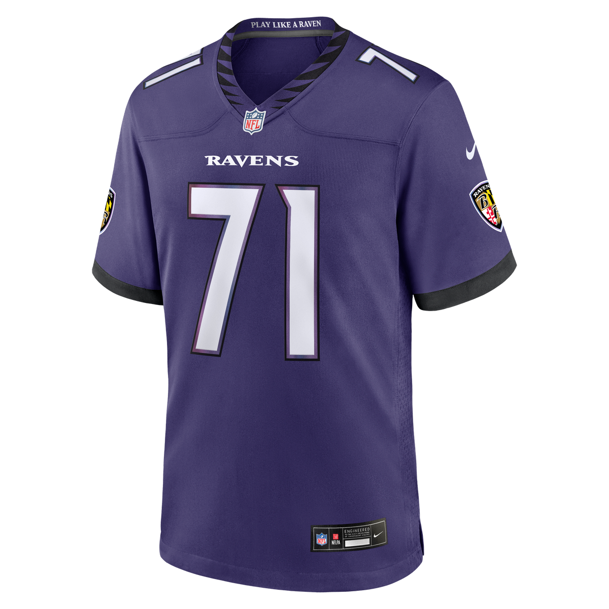 Men's Baltimore Ravens Olaivavega Ioane Nike Purple 2026 Nfl Draft First Round Pick No 14 Team Game Jersey