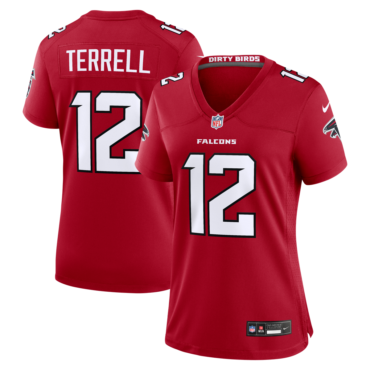 Women's Atlanta Falcons Avieon Terrell Nike Red Team Game Jersey