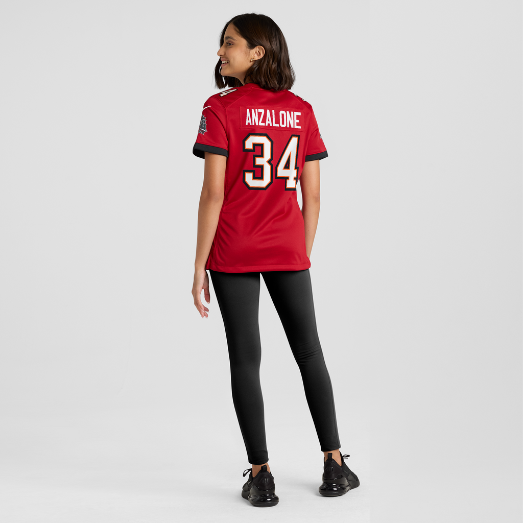 Women's Tampa Bay Buccaneers Alex Anzalone Nike Red Team Game Jersey