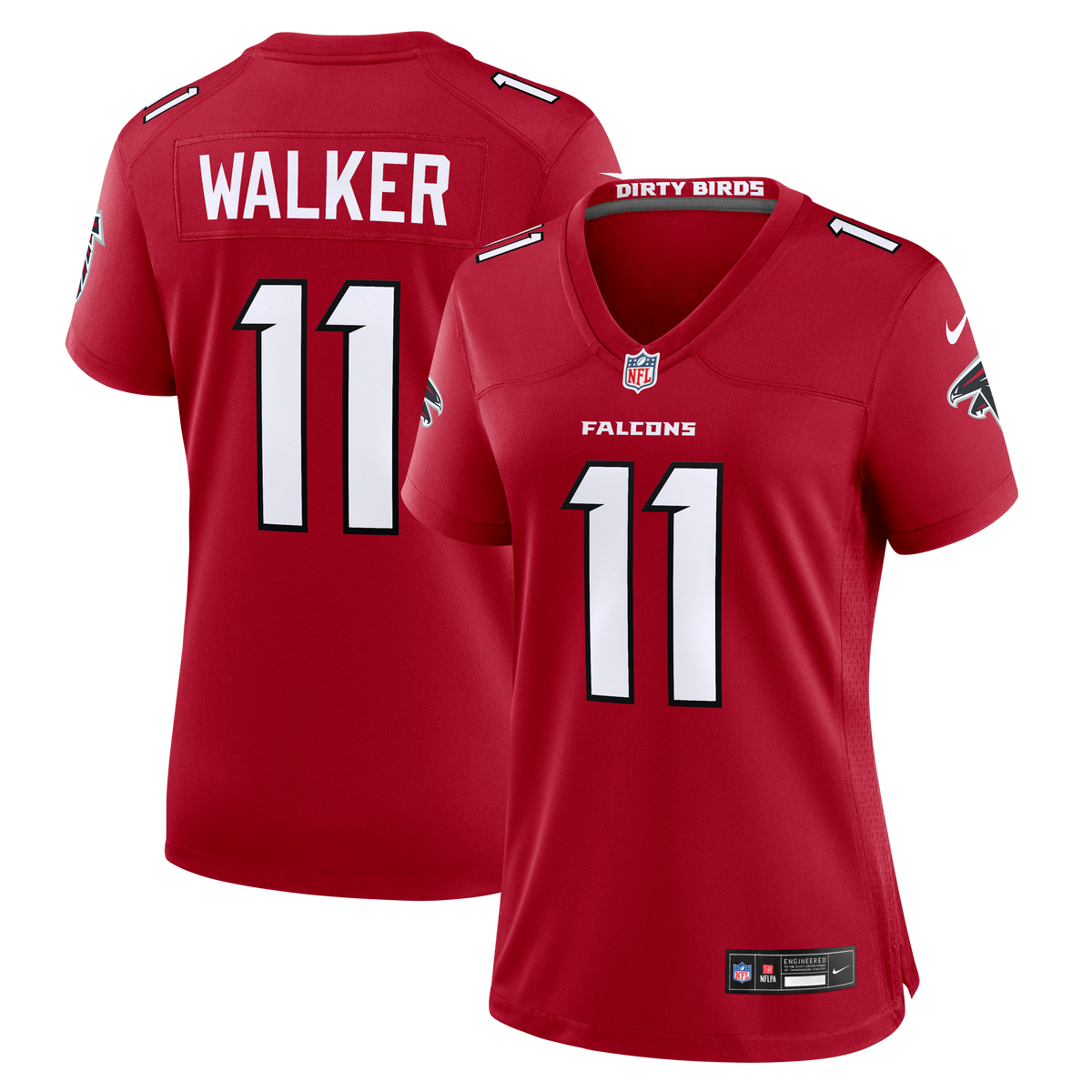 Women's Atlanta Falcons Jalon Walker Nike Red Game Jersey