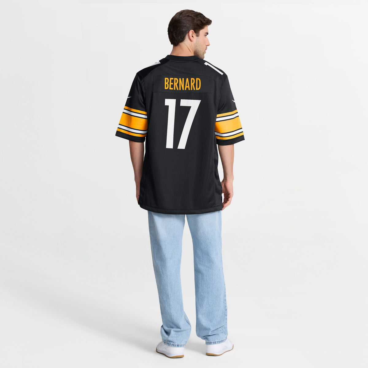 Men's Pittsburgh Steelers Germie Bernard Nike Black Game Jersey