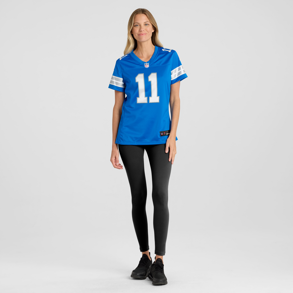 Women's Detroit Lions Damone Clark Nike Blue Team Game Jersey