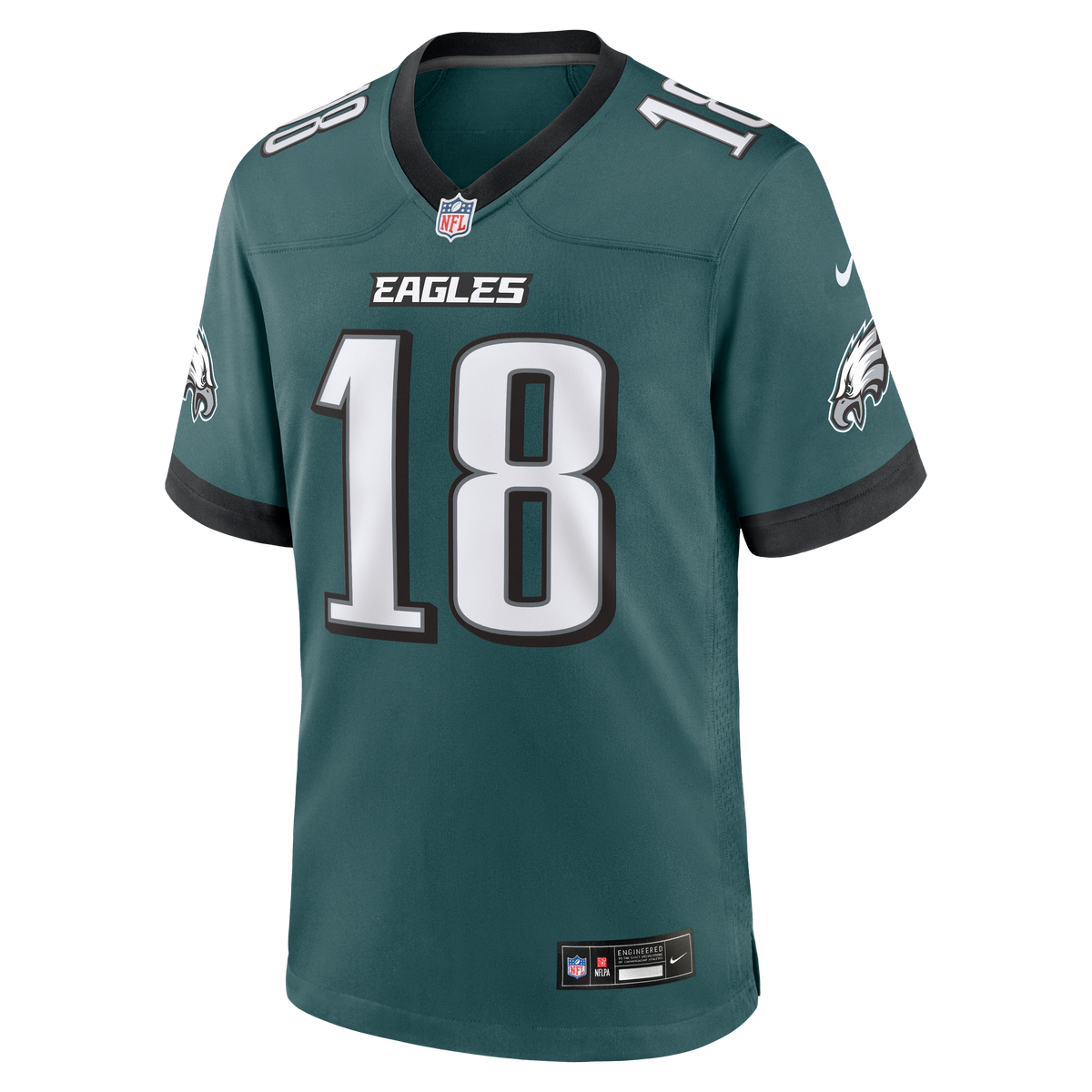 Men's Philadelphia Eagles Britain Covey Nike Midnight Green Team Game Jersey