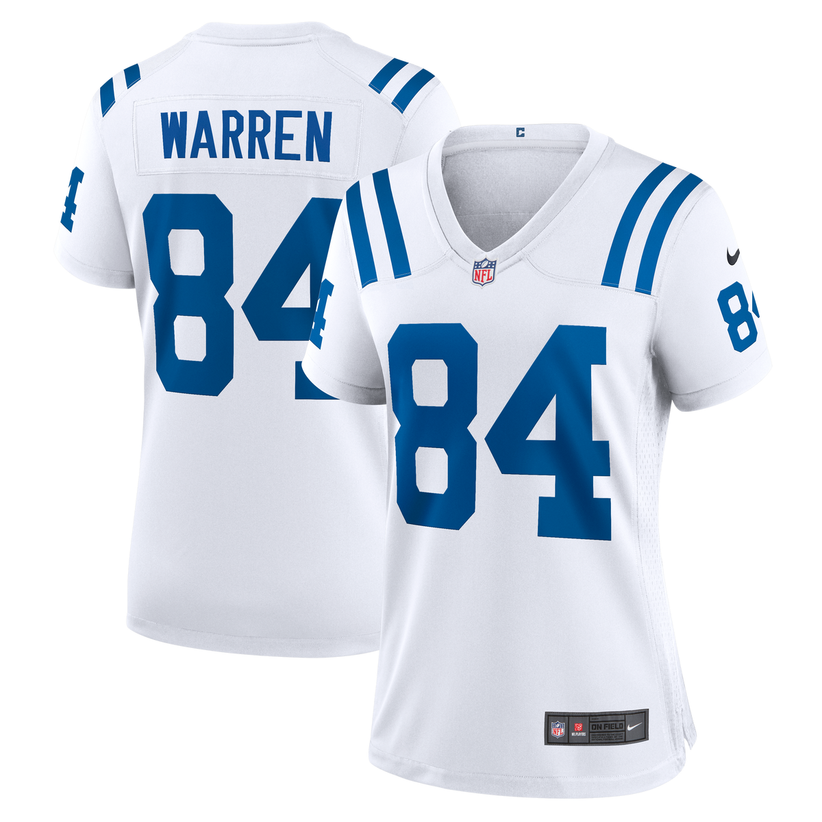 Women's Indianapolis Colts Tyler Warren Nike White Game Jersey